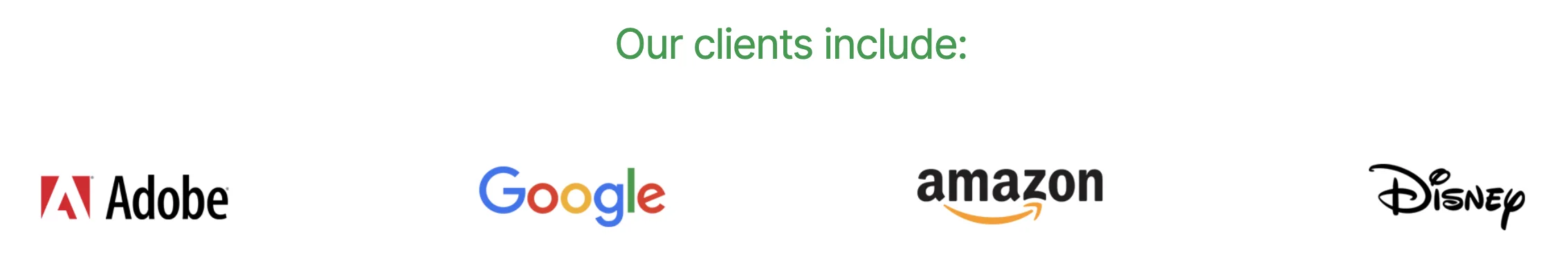 Ourclients Adobegoogledisneyamazon